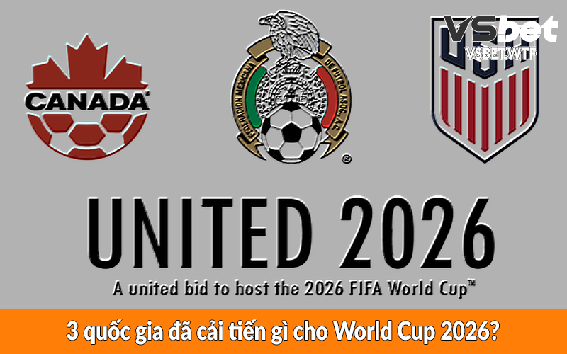 3 quốc gia đã cải tiến gì cho World Cup 2026?