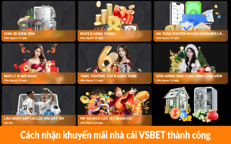 Cách nhận khuyến mãi nhà cái VSBET thành công Cách nhận khuyến mãi nhà cái VSBET thành công