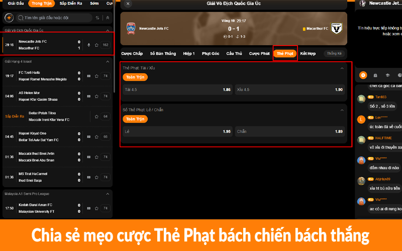 Chia sẻ mẹo cược Thẻ Phạt bách chiến bách thắng