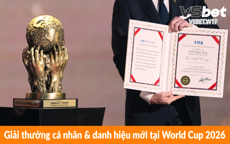 Giải thưởng cá nhân & danh hiệu mới tại World Cup 2026