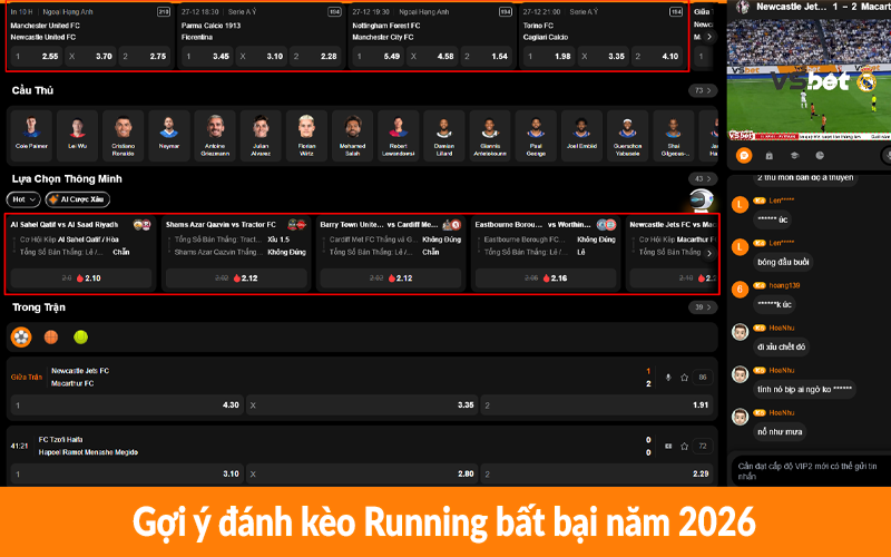Gợi ý đánh kèo Running bất bại năm 2026