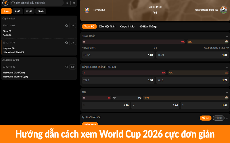 Hướng dẫn cách xem World Cup 2026 cực đơn giản