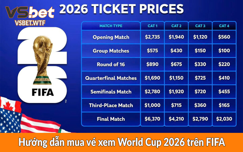 Hướng dẫn mua vé xem World Cup 2026 trên FIFA