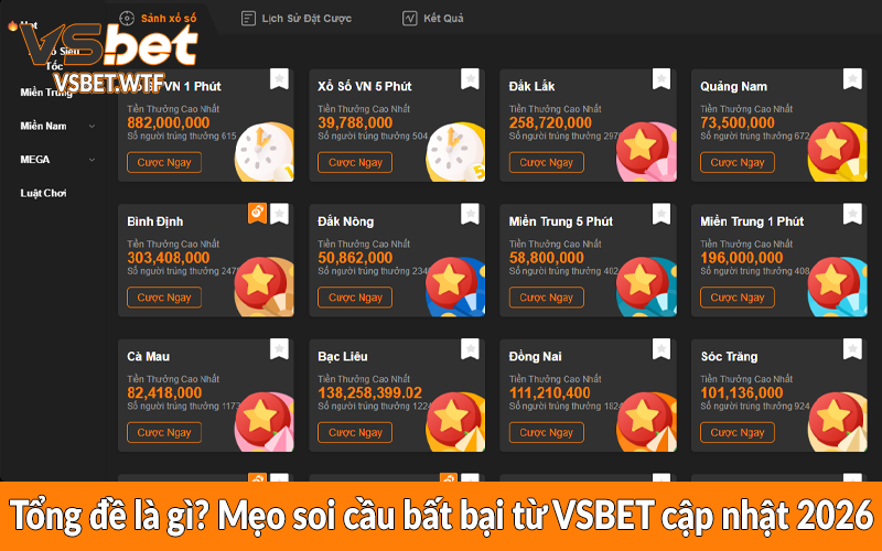 Tổng đề là gì? Mẹo soi cầu bất bại từ VSBET cập nhật 2026